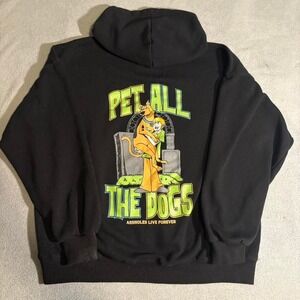 Black Scooby Doo "A**holes Live Forever" hoodie Size Large